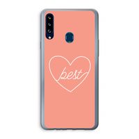 Best heart: Samsung Galaxy A20s Transparant Hoesje