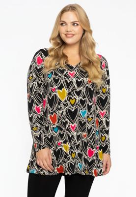 Yoek Tuniek flare | Zwart | Maat 38/40