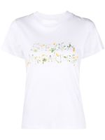 Stella McCartney t-shirt fleuri à logo imprimé - Blanc - thumbnail