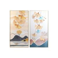 Schilderij DKD Home Decor Aluminium Hout MDF 80 x 3 x 160 cm