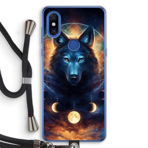 Wolf Dreamcatcher: Xiaomi Mi Mix 3 Transparant Hoesje met koord