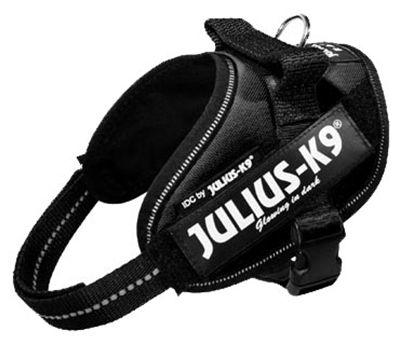 Julius K9 idc power-harnas / tuig voor labels zwart