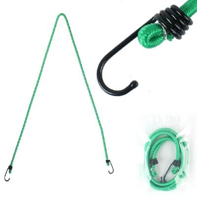 Outdoor bundeling touw elastische tenten metalen gesp hoge Stretch Clothesline Camping Bagage verpakking haak (één haak groen)