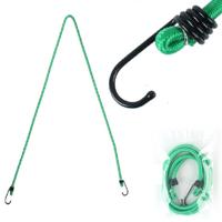 Outdoor bundeling touw elastische tenten metalen gesp hoge Stretch Clothesline Camping Bagage verpakking haak (één haak groen)