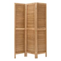 Atmosphera Kamerscherm 3 vlakken - bruin - pauwlina hout - 120 x 170 cm - Afscherming wand