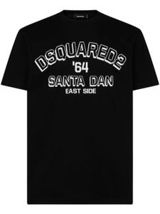 DSQUARED2 t-shirt Santa Dan en coton - Noir