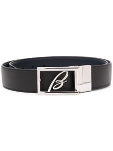 Brioni ceinture à plaque logo - Noir