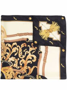 Aspinal Of London foulard à motif baroque - Noir