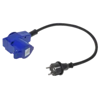 Pro Plus Verloopkabel 40cm Schuko Naar Haakse Cee