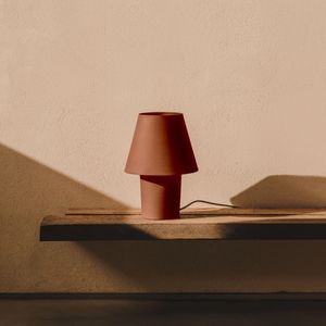 Kave Home Tafellamp 'Canapost' Terracotta look, 30cm hoog