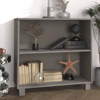Dressoir HAMAR 85x35x80 cm massief grenenhout lichtgrijs - thumbnail