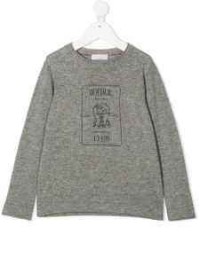 Brunello Cucinelli Kids top à manches longues - Gris