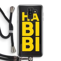 Habibi Blue: Samsung Galaxy J8 (2018) Transparant Hoesje met koord