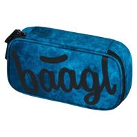 Baagl School etui Blauw 1-rits Baagl School etui Blauw 1-rits
