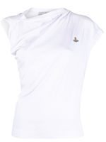 Vivienne Westwood t-shirt asymétrique à design drapé - Blanc