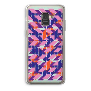 Skew Blush 3: Samsung Galaxy A8 (2018) Transparant Hoesje