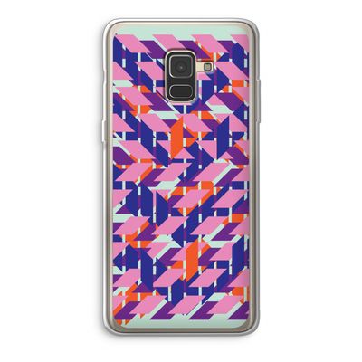 Skew Blush 3: Samsung Galaxy A8 (2018) Transparant Hoesje