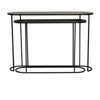 Light&living Side table S|2 max 118x28x81 cm BOCOV antiek brons-zwart