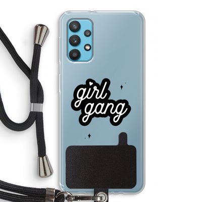 Girl Gang: Samsung Galaxy A32 4G Transparant Hoesje met koord