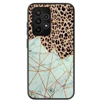 Samsung Galaxy A53 hoesje - Luipaard marmer mint