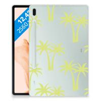Samsung Galaxy Tab S7FE | Siliconen hoesje | Palmtrees Samsung Galaxy Tab S7FE | Siliconen hoesje | Palmtrees
