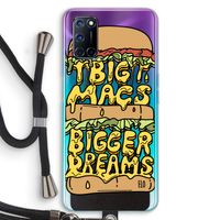 Big Macs Bigger Dreams: Oppo A52 Transparant Hoesje met koord