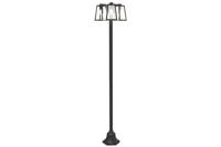 Lutec 3-lichts lantaarnFia zwart - 7290903012