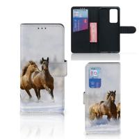 Huawei P40 Pro | Telefoonhoesje | Met pasjeshouder | Paarden