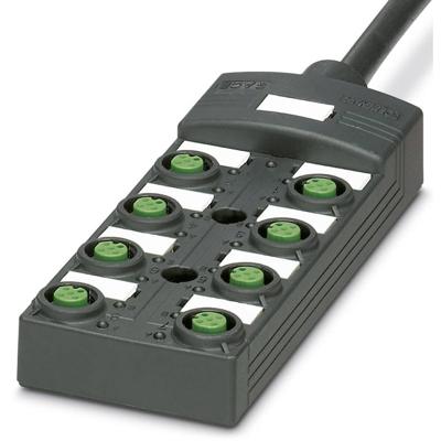 Phoenix Contact SACB-8/16-L- 5,0PUR SCO P 1452725 Passieve sensor/actorbox M12-verdeler met kunststof schroefdraad 1 stuk(s)