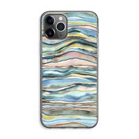 Watercolor Agate: iPhone 11 Pro Max Transparant Hoesje