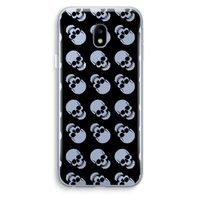 Musketon Skulls: Samsung Galaxy J3 (2017) Transparant Hoesje