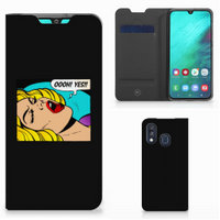 Samsung Galaxy A40 Hippe Standcase Popart Oh Yes - thumbnail