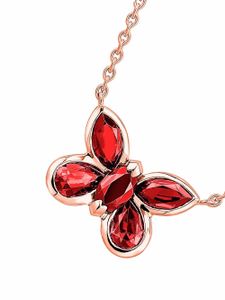 Pragnell collier Butterfly en or rose 18ct à pendentif orné de rubis