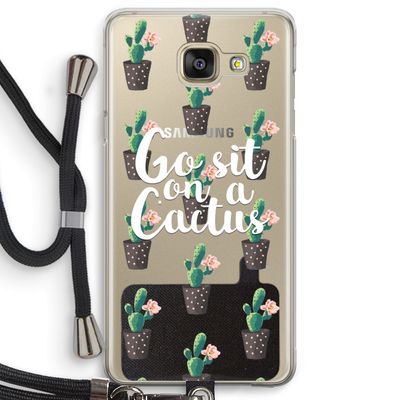 Cactus quote: Samsung Galaxy A5 (2016) Transparant Hoesje met koord