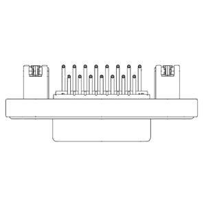 Molex 1731100034 D-sub connector Aantal polen: 25 Soldeerpennen 1 stuk(s) Bulk