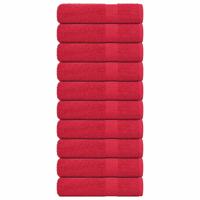 VidaXL Badhanddoeken 10 st 100x150cm 360 g/m² 100% katoen rood VidaXL Badhanddoeken 10 st 100x150cm 360 g/m² 100% katoen rood