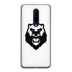 Angry Bear (white): OnePlus 7 Pro Transparant Hoesje