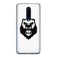 Angry Bear (white): OnePlus 7 Pro Transparant Hoesje