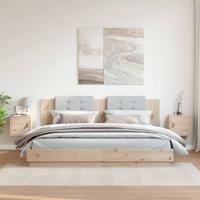 Wandkasten 2 st 31,5x30x30 cm massief grenenhout