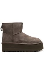 UGG bottines Classic Mini à plateforme - Gris - thumbnail