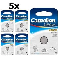 5 Stuks Camelion CR1616 3v lithium knoopcelbatterij - thumbnail