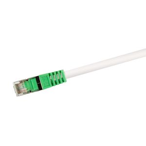 LogiLink RJ45 (cross) Netwerkkabel Aansluitkabel CAT 6 S/FTP 2.00 m Grijs Vlambestendig, Afscherming gevlochten, Afscherming totaal, Halogeenvrij, Pair