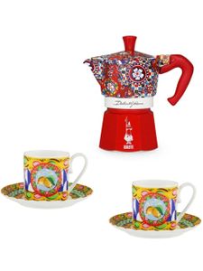 Dolce & Gabbana x Bialetti cafetière Moka Express et tasses à expresso - Blanc