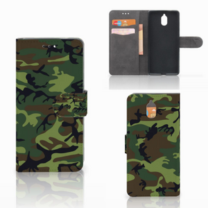 Nokia 3.1 (2018) Telefoon Hoesje Army Dark