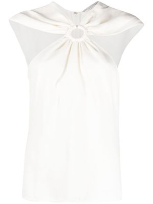 Stella McCartney t-shirt à épaules dénudées - Blanc