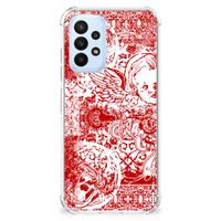 Extreme Case Samsung Galaxy A23 Angel Skull Rood