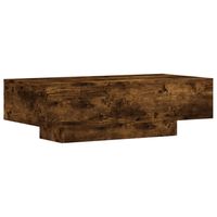 vidaXL Salontafel 100x49,5x31 cm bewerkt hout gerookt eikenkleurig - thumbnail