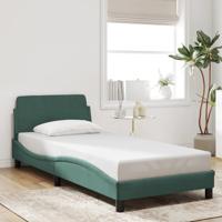 Bedframe zonder matras 80x200 cm fluweel donkergroen