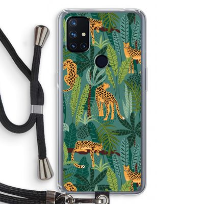Luipaard 2: OnePlus Nord N10 5G Transparant Hoesje met koord