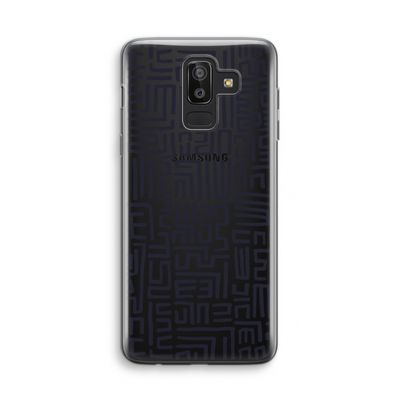 Moroccan Print: Samsung Galaxy J8 (2018) Transparant Hoesje